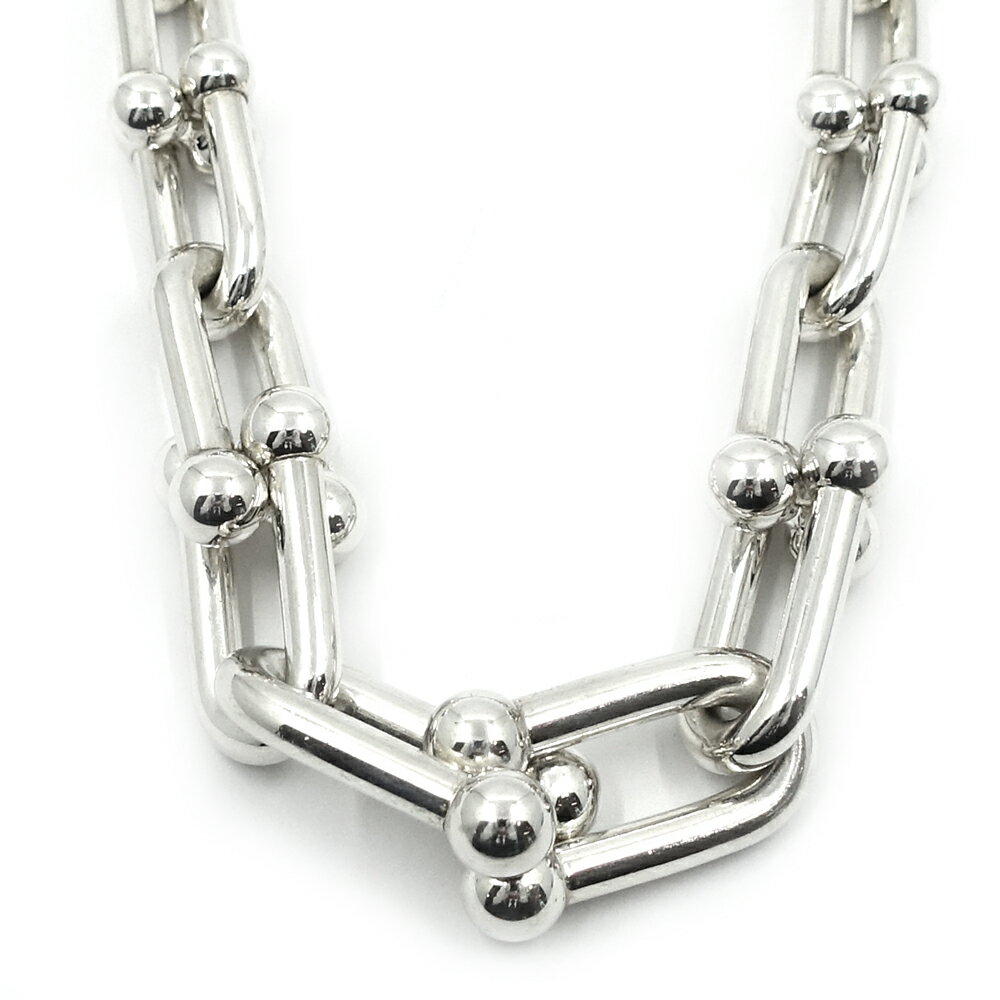 【栄】【TIFFANY】ティファニー ハードウェア グラジュエイテッド リンク ネックレス Ag925 SV シルバー 約104.0g メンズ レディース ジュエリー【中古】