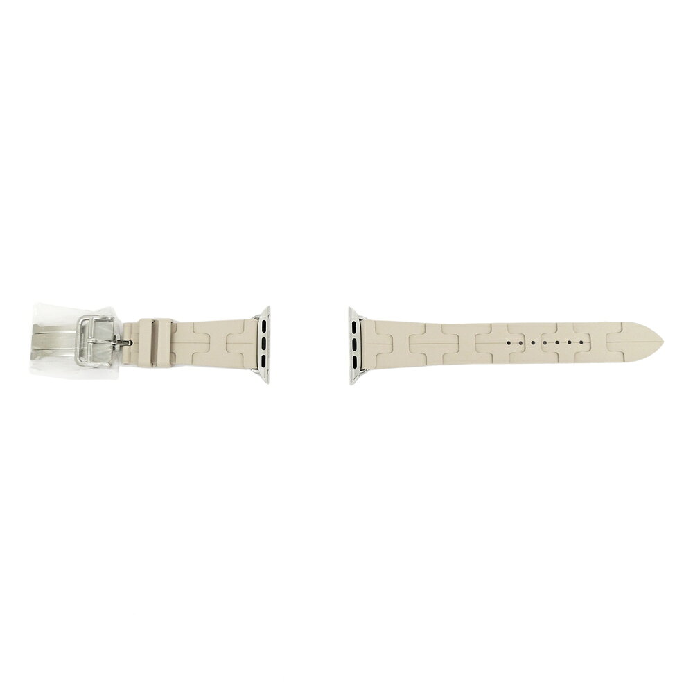 【名東】【HERMES】エルメス シンプルトゥール キリム ベトン ライトグレー シルバー金具 アップルウォッチベルト 41mm 時計 アクセサリー【新品】【未使用】【中古】