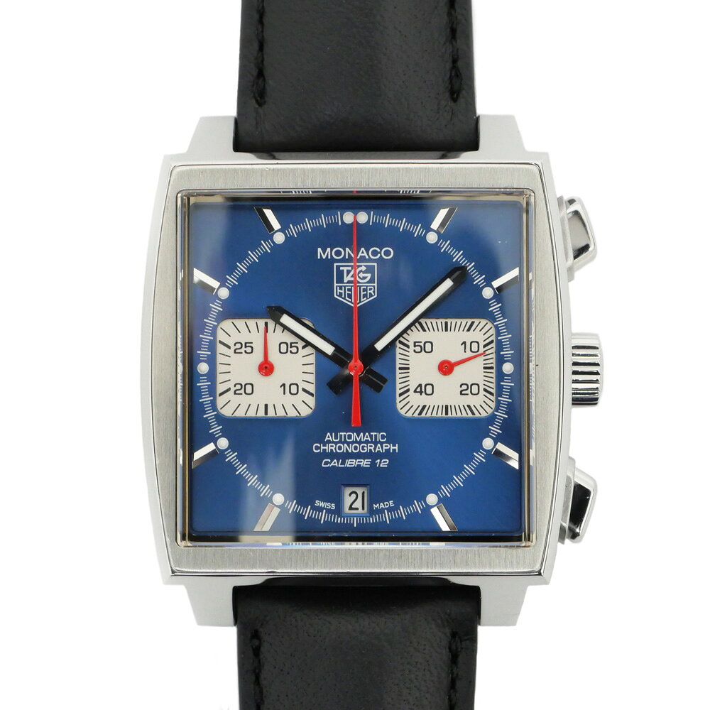 【名東】【TAG HEUER】タグホイヤー モナコ　キャリバー12　クロノグラフ CAW2111.FC6183 ブルー文字盤 SS 自動巻 腕時計 メンズ 【内部点検済】【中古】