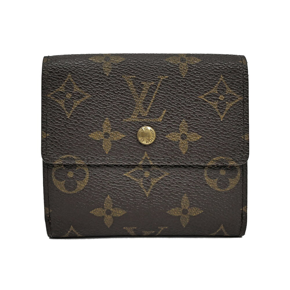 樂天商城 - 【名東】【LOUIS VUITTON】ルイヴィトン ポルトモネ ビエ カルトクレディ モノグラム ブラウン 茶系 M61652 レザー ウォレット 二つ折り Wホック 財布【中古】