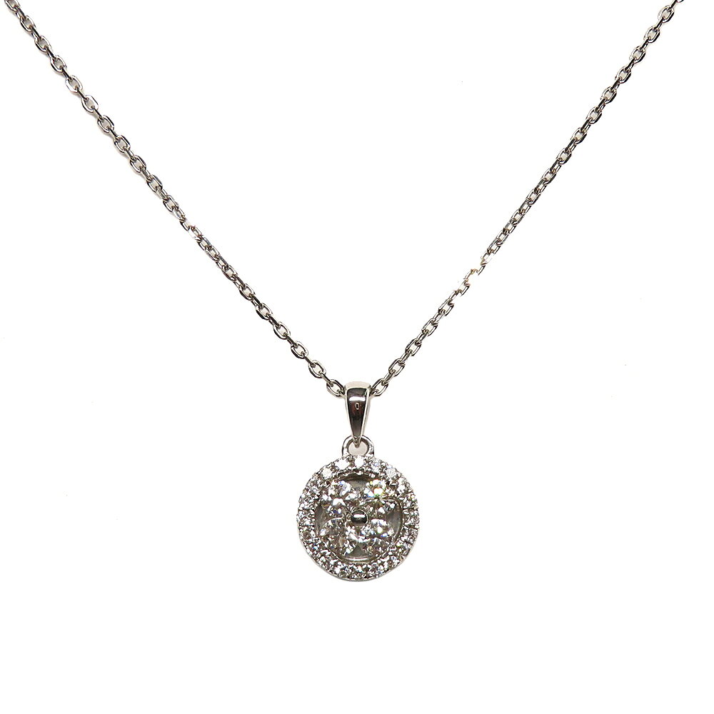 樂天商城 - 【名古屋】【ITOI】イトイ オリジナル ダイヤモンド ネックレス 0.30ct K18WG PT850 レディース【中古】