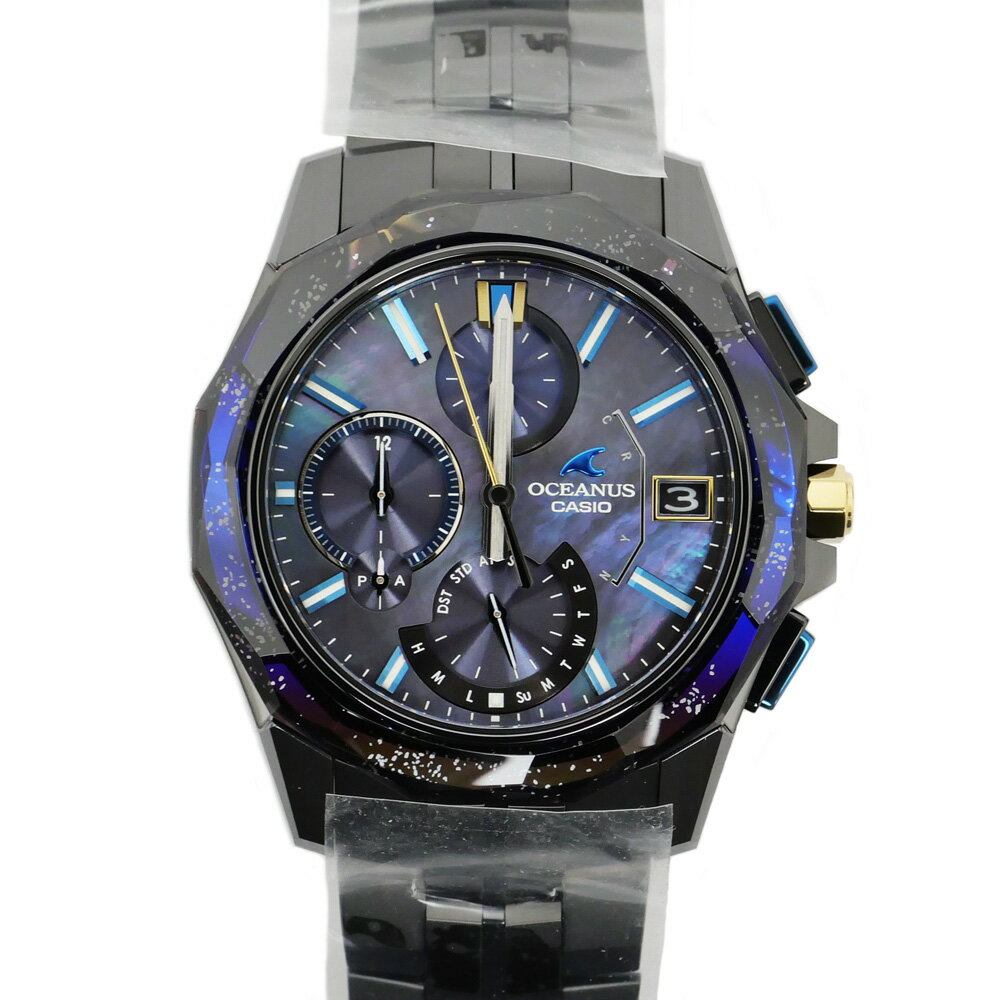 【最大3万円割引クーポン】【名東】【CASIO】カシオ オシアナス マンタ OCW-S6000BV-1AJR 20周年記念 350本限定 チタン 電波ソーラー 保護シール付 メンズ 腕時計【新品】【未使用】【中古】