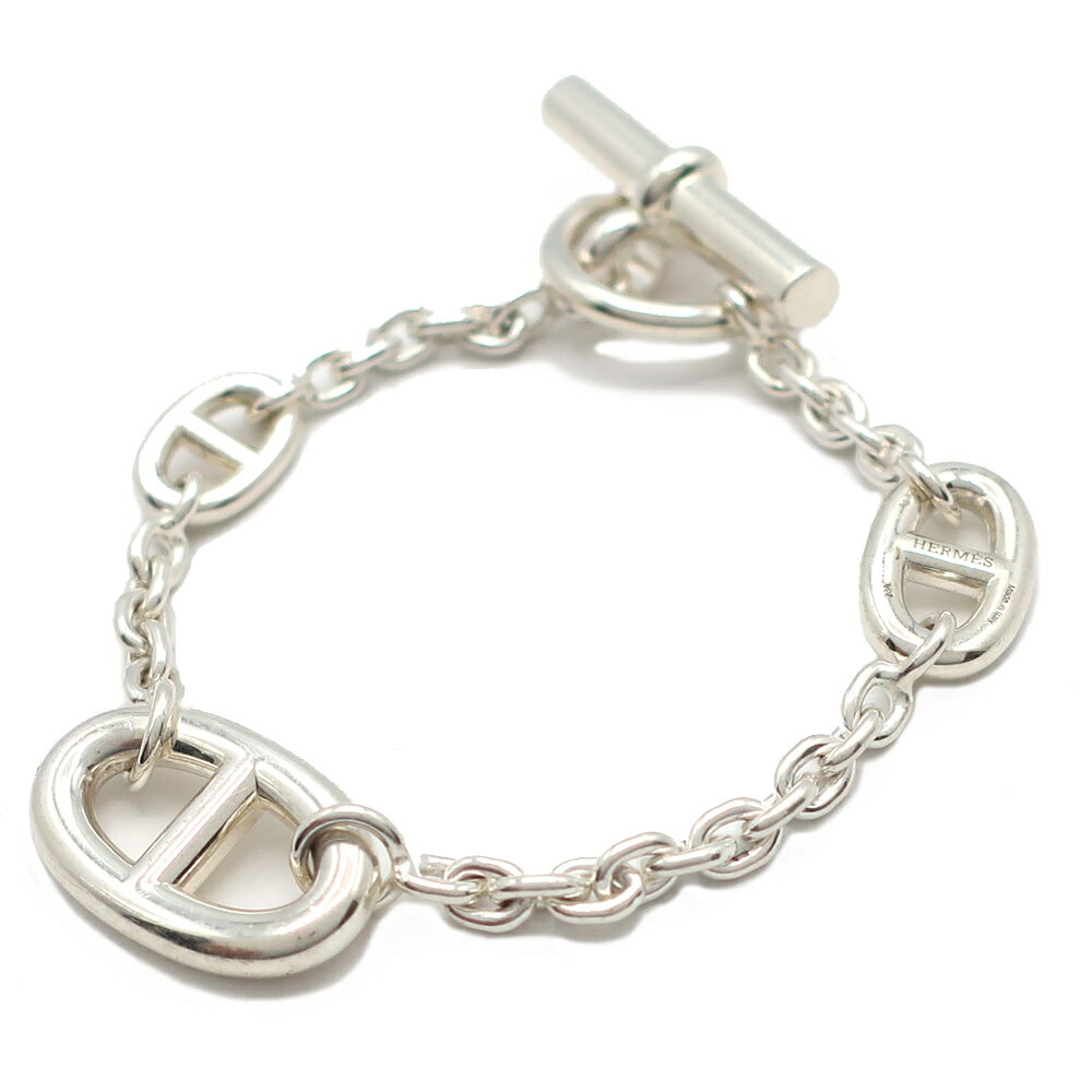 【天白】【HERMES】エルメス ファランドール ST ブレスレット シェーヌダンクル Ag...