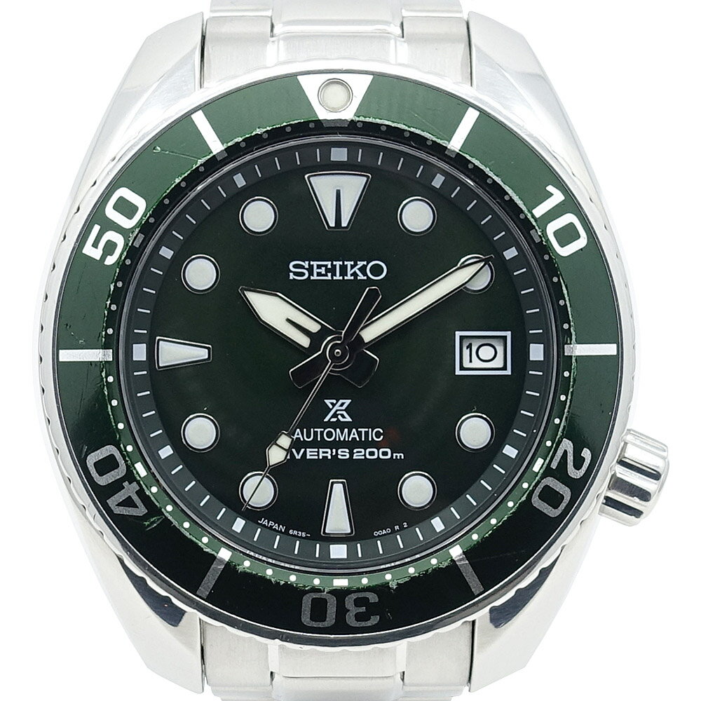 【名東】【SEIKO】セイコー 腕時計 プロスペックス Diver Scuba セイコーグローバルブランドコアショップ専用モデル SBDC081 グリーン支 SS 自動巻き 男性 保証書 箱【中古】