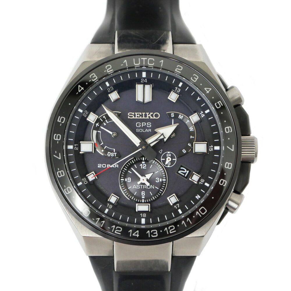 【最大3万円割引クーポン 8/1~】【名東】【SEIKO】セイコー アストロン GPS ソーラー SBXB169 8X53-0BB0 チタン ブラック 腕時計 メンズ【中古】