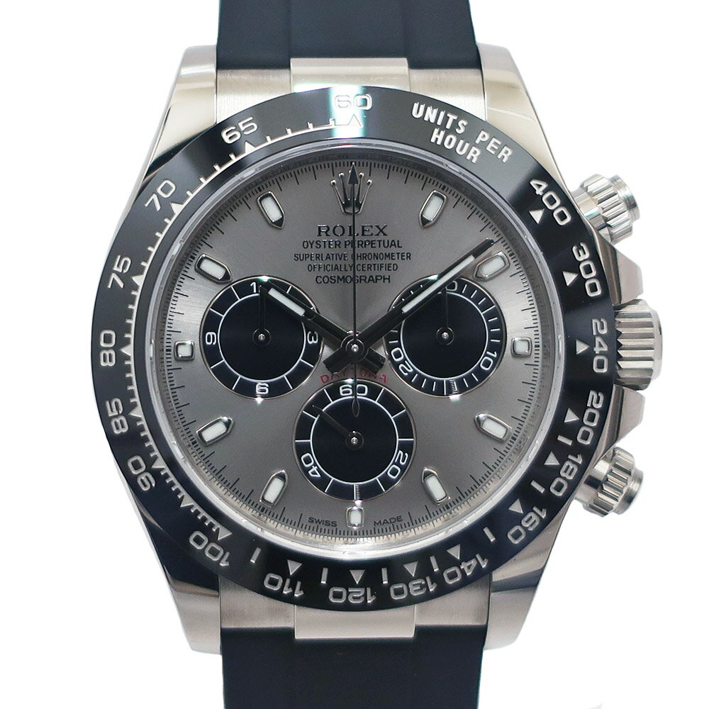 【栄】【ROLEX】ロレックス コスモグラフデイトナ 116519LN ランダム スチール ブラック WG 750 セラミック ラバー 自動巻き メンズ 保証書付き 2017年 腕時計【仕上げ済み】【中古】