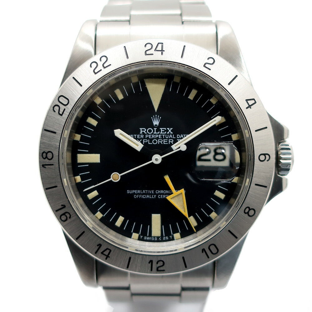 【天白】【ROLEX】ロレックス エクスプローラー2 1655 ブラック 黒 トリチウム EX2 SS 自動巻き メンズ 腕時計【中古】