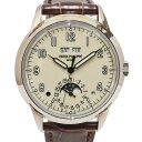 【栄】【PATEK PHILIPPE】パテックフィリップ グランドコンプリケーション パーペチュアルカレンダー 5320G-001 750 WG レザー アイボリー 自動巻き メンズ 腕時計 保証書付き【国内正規】【中古】