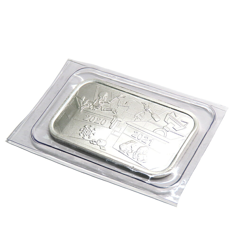 質ウエダの【名古屋】【OTHER】Dumpster Fire 1オンス 純銀バー シルバー 2020/2021 パンデミック 【中古】｜アングル2