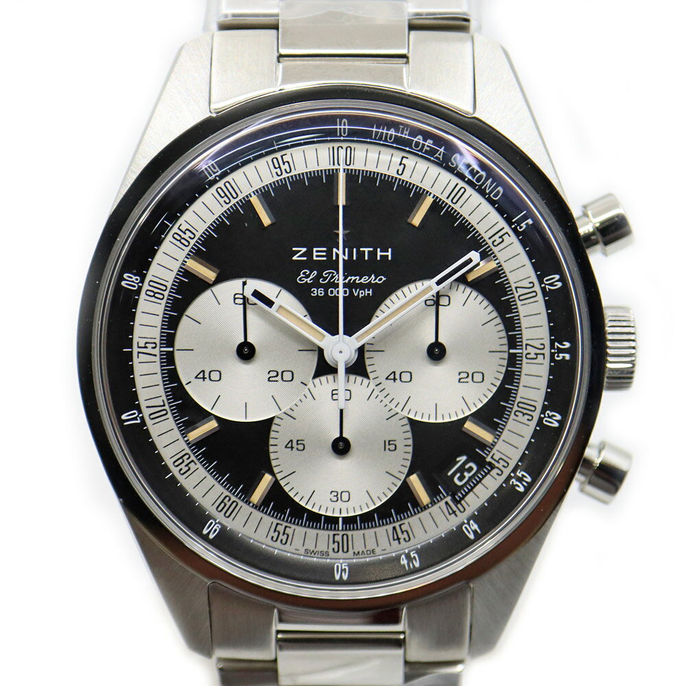 【栄】【ZENITH】ゼニス クロノマスターオリジナル 1969 03.3200.3600/21.M3200 ブラック 腕時計 クロノグラフ 自動巻き 2026年 メンズ【未使用】【中古】