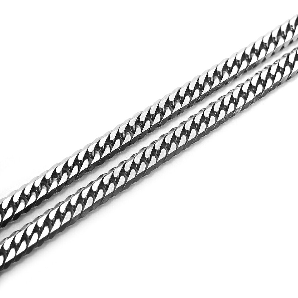 質ウエダの【栄】【JEWELRY】アンクレット K18WG 6面ダブル 喜平 約10.4g 約23.5cm ジュエリー キヘイ ホワイトゴールド【中古】｜アングル2