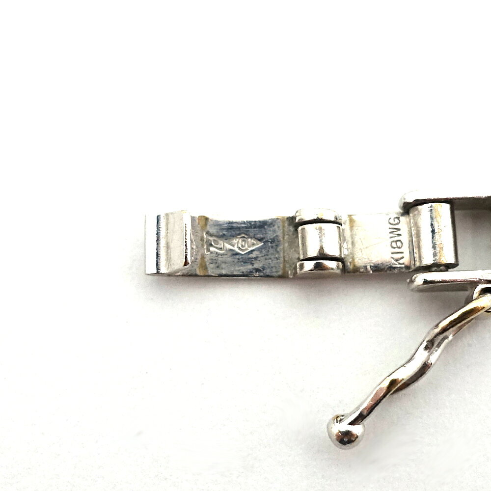 質ウエダの【栄】【JEWELRY】アンクレット K18WG 6面ダブル 喜平 約10.4g 約23.5cm ジュエリー キヘイ ホワイトゴールド【中古】｜アングル3