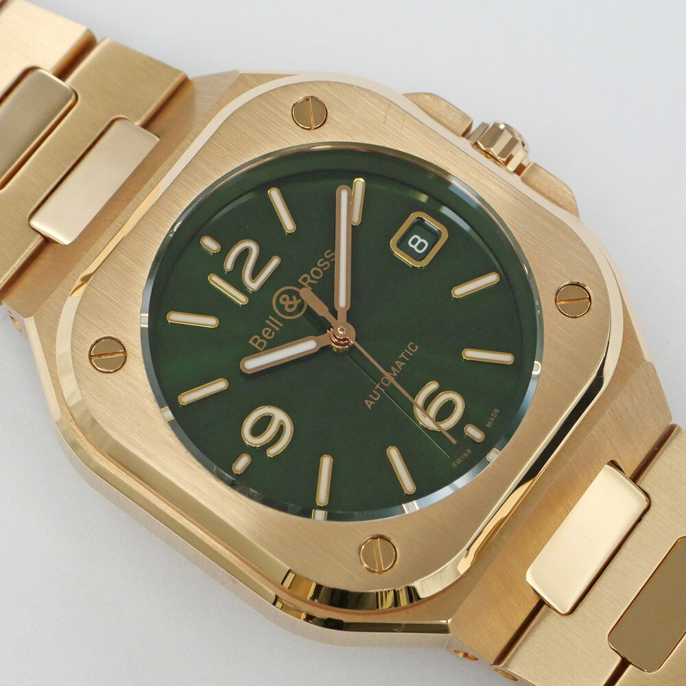 名東 BELL&ROSS ベル&ロス BR-05 グリーン ゴールド BR05A-GN-PG SPG 750RG 自動巻き メン uedasakae-10107050 質ウエダ サンプル画像2