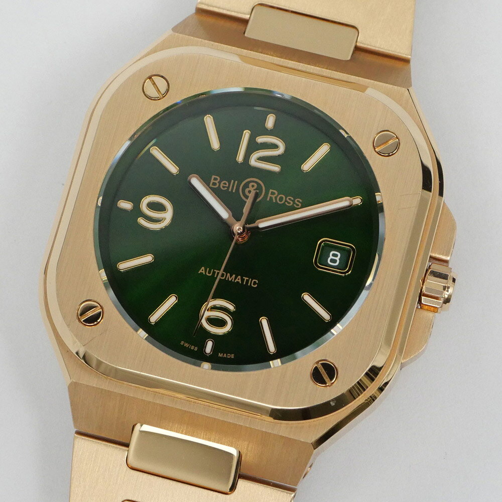 名東 BELL&ROSS ベル&ロス BR-05 グリーン ゴールド BR05A-GN-PG SPG 750RG 自動巻き メン uedasakae-10107050 質ウエダ サンプル画像3