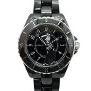 【最大3万円クーポン 5/1~3】【天白】【CHANEL】シャネル マドモアゼル J12 ラパウザ 38mm H7609 ブラック セラミック 自動巻 ユニセックス 腕時計【新品】【未使用】【中古】