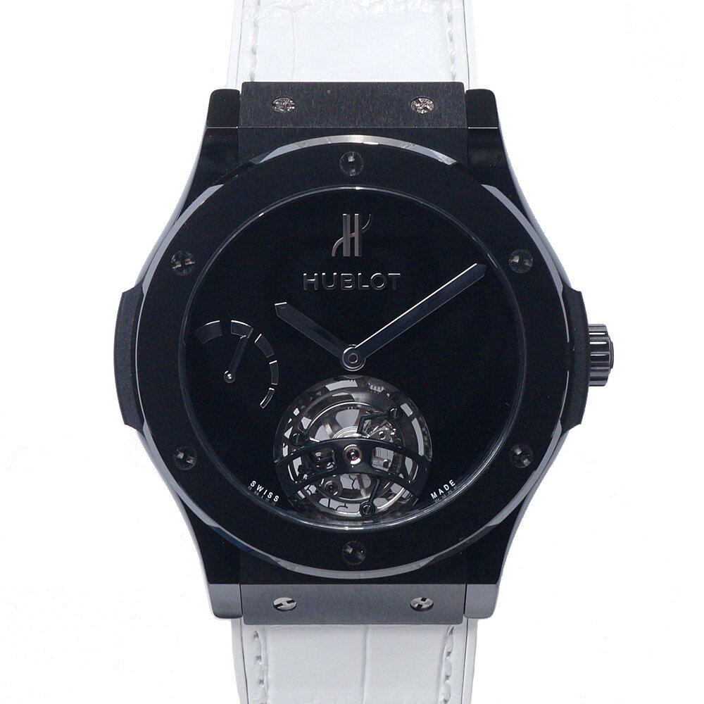 【栄】【HUBLOT】ウブロ クラシックフュージョン トゥールビヨン YOSHIDAモデル ブラックセラミック 18本限定 505.CM.1470.RX.MYOS メンズ 腕時計【中古】