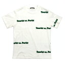 【名古屋】【LOUIS VUITTON】ルイヴィトン Tourist VS Purist プリントTシャツ ホワイト×グリーン 1A971T コットン トップス カットソー アパレル 服 メンズ【中古】