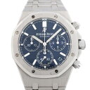 【天白】【AUDEMARS PIGUET】オーデマピゲ ロイヤルオーククロノ ブルー 26239BC.OO.1220BC.01 世界222本限定 K18WG ホワイトゴールド 腕時計 メンズ 自動巻き 箱 22年保【中古】