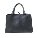 【最大3万円クーポン 5/1~3】【名東】【BOTTEGA VENETA】ボッテガヴェネタ トートバッグ ハンド イントレチャート ダークネイビー 223377【中古】