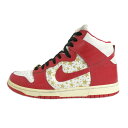 【名古屋】【NIKE】ナイキ Supreme Dunk High Pro SB Red Stars 307385-161 シュプリーム ダンク ハイ プロ エスビー レッドスターズ 赤 白 バーシティレッド ホワイト US10.5 28.5cm ハイカット コラボ 靴 スニーカー【中古】(4)