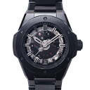 【栄】【HUBLOT】ウブロ ビッグバン インテグレーテッド タイムオンリー オールブラック ブラッ ...