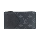 【名東】【LOUIS VUITTON】ルイヴィトン タイガラマ モノグラム コインカードホルダー 小銭入れ ジッピー ブラック IC M30271【中古】 1