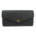 【最大3万円クーポン 12/4~11】【栄】【LOUIS VUITTON】ルイヴィトン ポルトフォイユサラ M82257 モノグラム・アンプラント ノワール 長財布 ロングウォレット ブラック レザー 小物【中古】