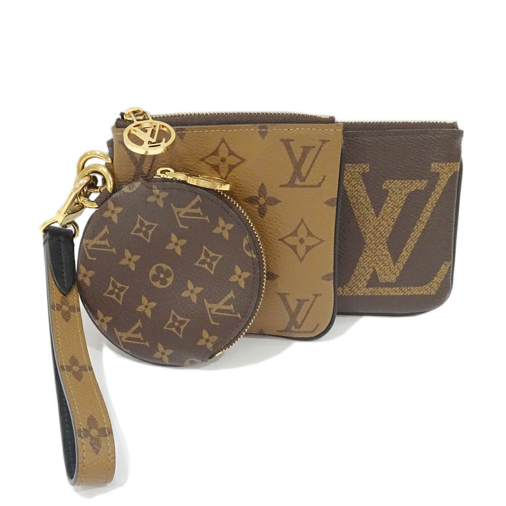 【栄】【LOUIS VUITTON】ルイヴィトン モノグラム ポシェット・トリオ M68756 ポーチ ジャイアント リバース 小物 レディース【中古】