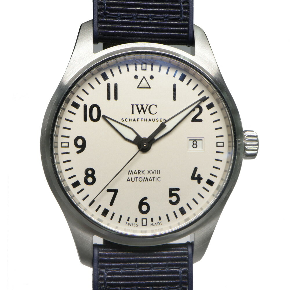 【最大3万円クーポン 5/9 20:00~】【名古屋】【IWC】IWC パイロットウォッチ マーク18 IW327102 SS ラバー シルバー 自動巻 メンズ腕時計【中古】