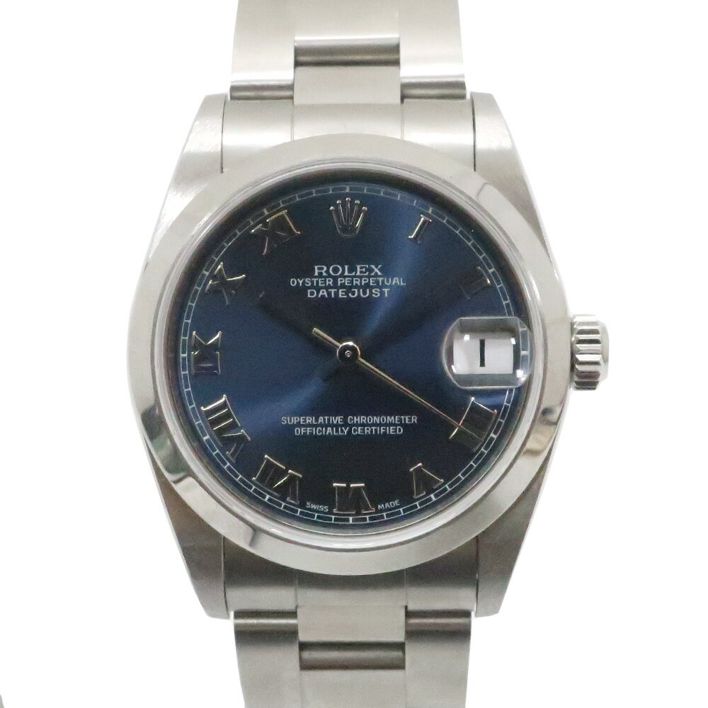 【天白】【ROLEX】ロレックス 腕時計 デイトジャスト 78240 ローマ P番 29mm ボーイズ SS 自動巻き 箱のみ【中古】