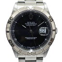 【栄】【ROLEX】ロレックス デイトジャスト サンダーバード 16264 P番 ブラック オイスター SS WG メンズ 腕時計 自動巻き 保証書付き【中古】