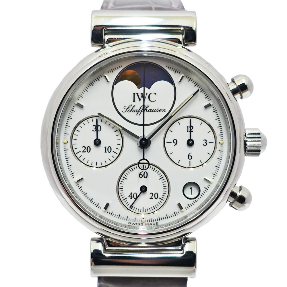 インターナショナルウォッチカンパニー リトルダヴィンチ IW373605 ホワイト レディース SS レザー クォーツ 腕時計 