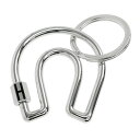 【名東】【HERMES】エルメス キーリング フェールアシュバル 馬蹄モチーフ シルバーカラー 小物 メンズ レディース【未使用】【中古】