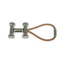 【最大3万円割引クーポン 5/1~】【名東】【HERMES】エルメス キーホルダー モビールH Hロゴ チャーム シルバーカラー キーリング 小物 その他【未使...
