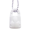 【天白】【CHROME HEARTS】クロムハーツ ラバー ネックレス ホワイト 白 シリコン 南京錠 2023年 限定 ボールチェーン Rubber Neck...