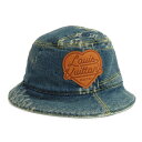 【名古屋】【LOUIS VUITTON】ルイヴィトン NIGO ボネ デニム MP3242 LV MADE スクエアード バケットハット 帽子 モノグラム ダミ...