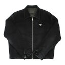 【天白】【PRADA】プラダ ジャケット ベルベット デニム ブラック サイズL アパレル メンズ 男 服 アウター ファッション【中古】