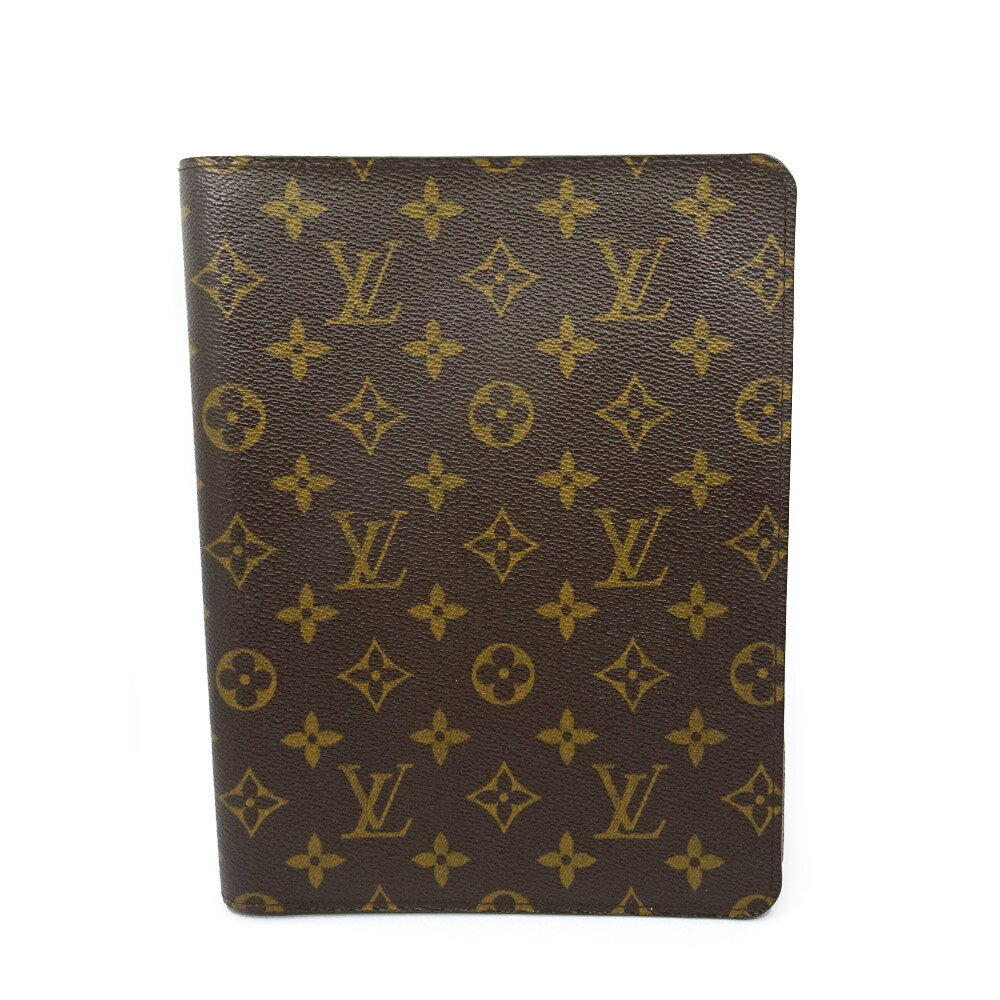 【栄】【LOUIS VUITTON】ルイヴィトン アジェンダ ビューロー R20100 モノグラム ブックカバー 手帳カバー ブラウン 小物【中古】