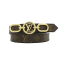 【最大3万円クーポン 5/1~3】【名東】【LOUIS VUITTON】ルイヴィトン ベルト LV サークル プライム 20mm リバーシブル 75cm M0510V レディース 女【未使用】【中古】