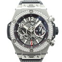 【栄】【HUBLOT】ウブロ　ビッグバン ウニコ チタニウム ダイヤベゼル　411.NX.1170. ...