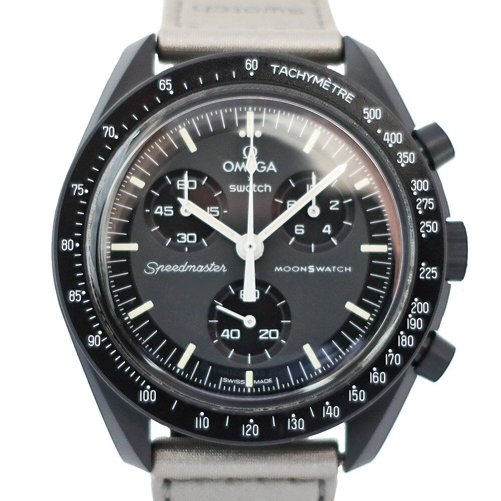 スウォッチ×オメガ MISSION TO MERCURY ミッショントゥマーキュリー SO33A100 スピードマスター ムーンスウォッチ グレー クォーツ メンズ 腕時計