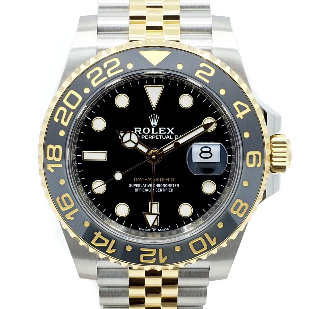 【栄】【ROLEX】ロレックス GMTマスターII 126713GRNR ジュビリー ブラック 2024 腕時計 メンズ【中古】