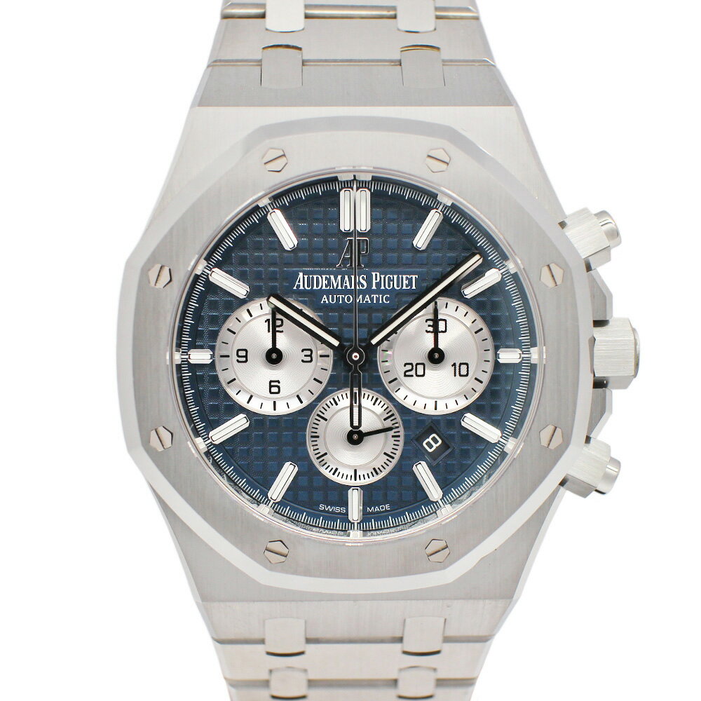 【名古屋】【AUDEMARS PIGUET】オーデマピゲ ロイヤルオーク クロノグラフ 26331ST.OO.1220ST.01 ブルー シルバー SS 自動巻き メンズ 保証書付き【中古】