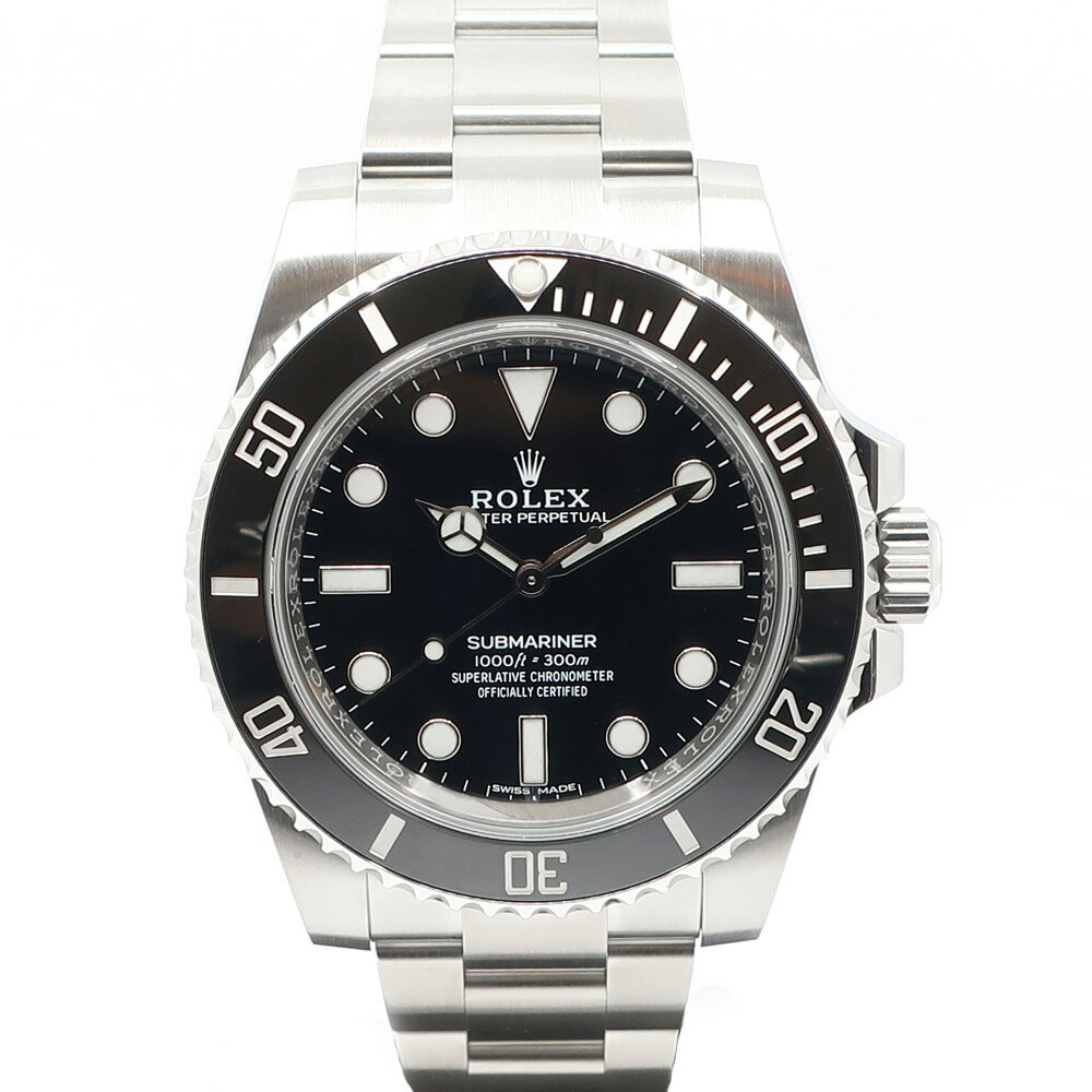 【栄】【ROLEX】ロレックス サブマリーナ 114060 ノンデイト ブラック SS 自動巻 メンズ 腕時計【仕上げ済】【中古】