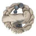 【最大3万円割引クーポン 5/1~】【名東】【GEORG JENSEN】ジョージジェンセン ブローチ SV925 シルバー ムーンストーン 123 女性 鳩 ハ...