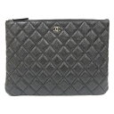 【栄】【CHANEL】シャネル マトラッセ ココマーク クラッチバッグ グレインドカーフ キャビアスキン ブラック A82545 バッグ ハンドバッグ【中古】(4)