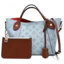 【最大3万円割引クーポン 5/1~】【栄】【LOUIS VUITION】ルイヴィトン ヒナPM マヒナ 2WAYバッグ ショルダー M52975 ブルー シルバ...