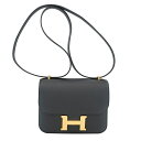 【最大3万円割引クーポン 5/1~】【天白】【HERMES】エルメス コンスタンス ミニ ブラック 黒 ゴールド金具 ショルダーバッグ B刻印 2023年頃製造...