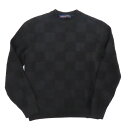 【最大3万円割引クーポン 5/1~】【名古屋】【LOUIS VUITTON】ルイヴィトン ダミエステッチクルーネック 1AA4MB ニット セーター ブラック ...