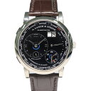 【名古屋】【A.LANGE&SOHNE】ランゲ&ゾーネ ランゲ1 タイムゾーン ブティック限定 136.029 LS1363AG ブラック WG 革 手巻 メン...